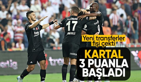 Beşiktaş, sezona 3 puanla başladı! Samsun'da yeni transferlerle kazandı