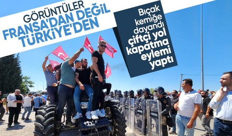 Balıkesir'de yetiştirdiği ürünün fiyatını düşük bulan çiftçiler yol kapatma eylemi yaptı