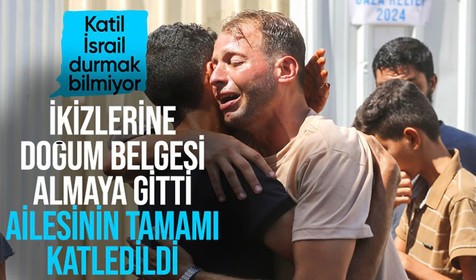 İkizlerine doğum belgesi almak için evden çıktı! Döndüğünde ise Katil İsrail tarafından katledilmişlerdi