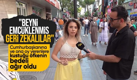 Sokak röportajında Cumhurbaşkanı Erdoğan'a ve vatandaşlara hakaret eden kadın tutuklandı