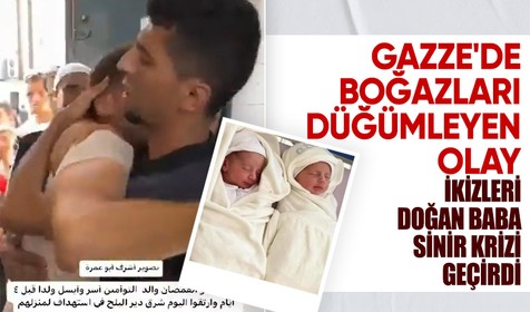 Gazze'de boğazları düğümleyen olay! İkiz bebekleri için doğum belgesi almaya giden baba geri döndüğünde korkunç manzarayla karşılaştı