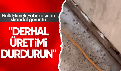 Halk Ekmek fabrikasında skandal görüntü! "Üretimi derhal sonlandırın"