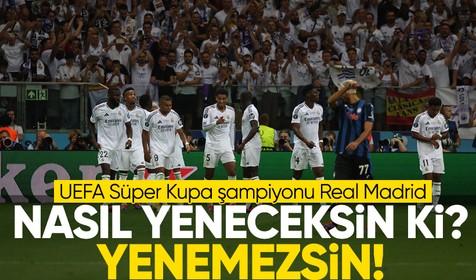 Real Madrid, UEFA Süper Kupa'nın sahibi oldu!