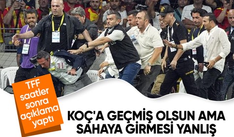 TFF Göztepe-Fenerbahçe maçına ilişkin açıklama yaptı