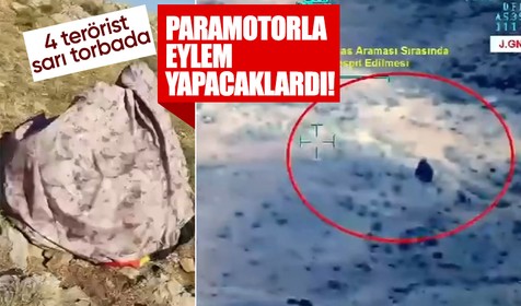 Paramotorla eylem yapacaklardı! Hazırlık aşamasındaki 4 terörist etkisiz