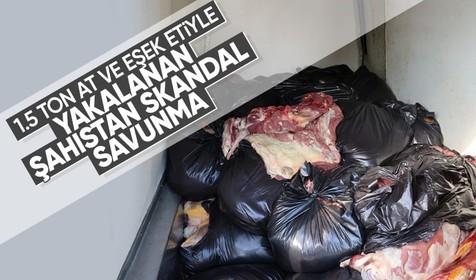 Adana'da 1.5 ton at ve eşek etiyle yakalandı: Akrabalarıma dağıtacaktım