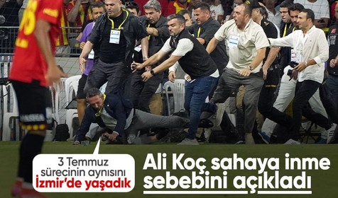 Fenerbahçe Başkanı Ali Koç, Göztepe maçında yaşananlara ilişkin konuştu