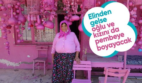 75 yaşındaki Ispartalı Sakine teyzenin pespembe hayatı