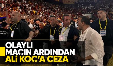 PFDK kararları açıklandı! Olaylı maçın ardından Ali Koç'a ceza