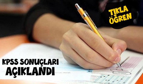 KPSS sonuçları açıklandı