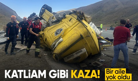 Erzincan'da katliam gibi kaza: 4 ölü, 2 yaralı