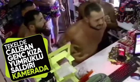 Büyükçekmece'de tekelde çalışan kız kabusu yaşadı! Magandalardan dişleri kıran yumruk kamerada
