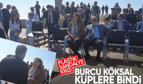 Afyonkarahisar'da 'plastik sandalye' tansiyonu yükseltti! Burcu Köksal çileden çıktı