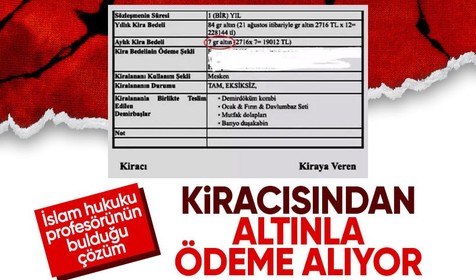 Ankara'da bir ev sahibi aylık kirayı 7 gram altına sabitledi