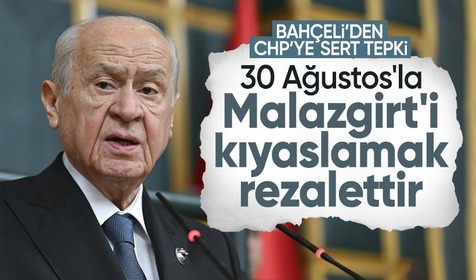 Bahçeli: CHP'nin Türk tarihine bakışı Haçlı emellerinin bakışıyla neredeyse bire bir aynıdır