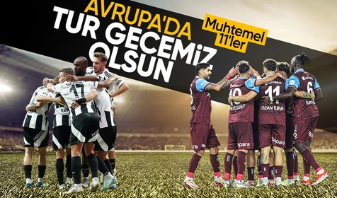 Beşiktaş ve Trabzonspor Avrupa'da gruplara kalma peşinde