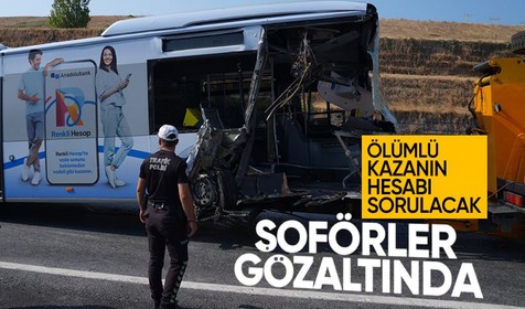 Küçükçekmece'deki metrobüs kazasında şoförlere gözaltı