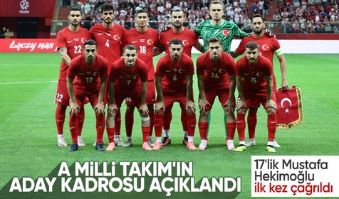 A Milli Takım aday kadrosu açıklandı!