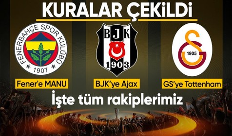 Avrupa Liginde kuralar çekildi! İşte temsilcilerimizin rakipleri