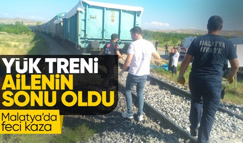 Yük treni çapa motoruna çarptı! Anne ve 2 çocuğu hayatını kaybetti