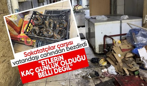 Fatih'te hijyenden uzak sakatatçılar çarşısı vatandaşı canından bezdirdi