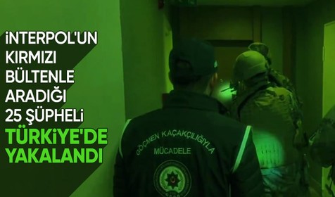 'KUYU-21' operasyonlarında kırmızı bültenle aranan 25 kişi yakalandı