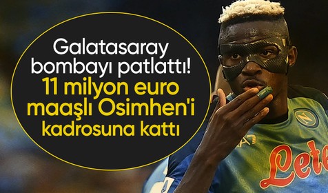 Galatasaray Osimhen'i kadrosuna kattı: Bu akşam İstanbul'a geliyor