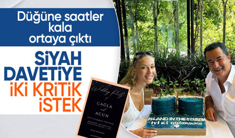 Acun Ilıcalı'nın düğün davetiyesi ortaya çıktı! Konuklardan iki istekleri var