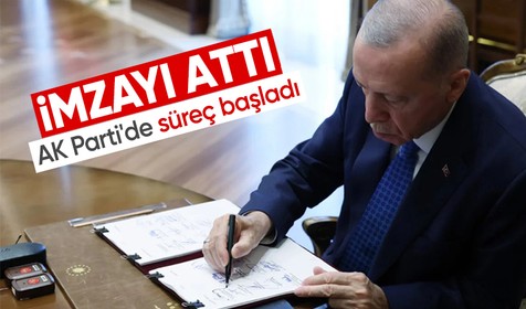 Cumhurbaşkanı Erdoğan kararı imzaladı: AK Parti'de kongre süreci başladı