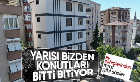 'Yarısı Bizden' konutları yükseliyor! Hak sahiplerinin yüzü gülüyor