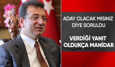 İmamoğlu'ndan 'Cumhurbaşkanı adayı olacak mısınız?' sorusuna yanıt: Millet nerede isterse orada olacağım
