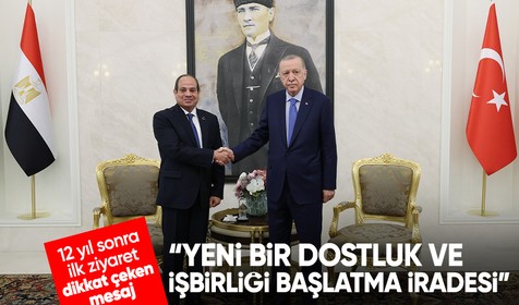 Mısır Cumhurbaşkanı Sisi Ankara'da! İlk mesajı son derece pozitif