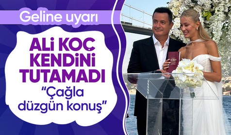 Ali Koç, Acun Ilıcalı'yı mutlu gününde yalnız bırakmadı! Ayça Çağla Altunkaya'ya uyarı