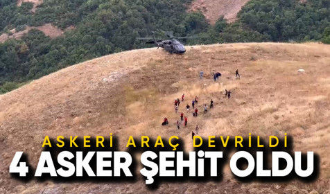 Tunceli'de askeri araç devrildi: 4 şehit, 1 ağır yaralı