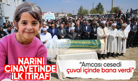 Narin Güran cinayetinde ilk itiraf: Amcası cesedi çuval içinde bana verdi dereye götürdüm!