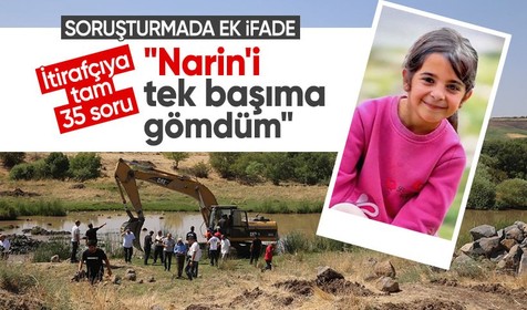 Narin soruşturmasında ek ifade ortaya çıktı! İtirafçıya tam 35 soru yöneltildi