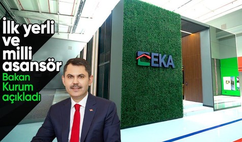 Türkiye'nin yerli ve milli asansörü 'EKA'. Bakan Kurum: Türkiye'nin ilk yüksek hızlı asansörü için çalışmalara başladık