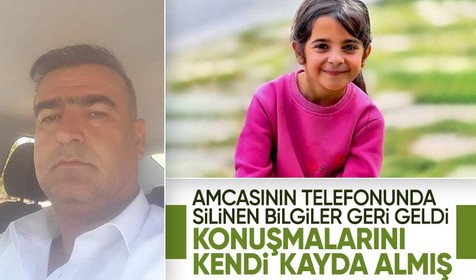 Narin'in amcasının telefonunda silinen bilgiler geri geldi! Konuşmalarını kendi kaydetmiş