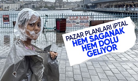 İstanbullular dikkat! Pazar günü dolu bekleniyor | Hafta sonu hava nasıl olacak?