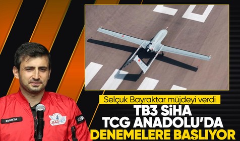 Selçuk Bayraktar müjdeyi verdi! Bayraktar TB3 SİHA, TCG Anadolu'yla buluşuyor