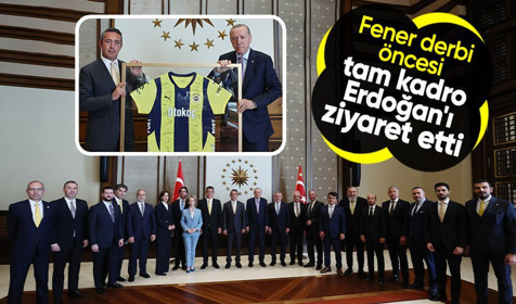 Erdoğan, Ali Koç ve beraberindeki Fenerbahçe yönetimini kabul etti