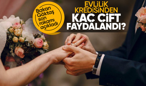 Evlilik kredisinden 3 bin 963 çift yararlandı