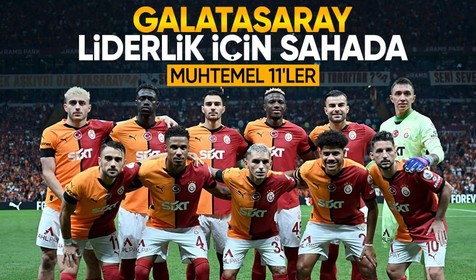 Galatasaray liderlik için sahada: Gaziantep FK maçı muhtemel 11'leri