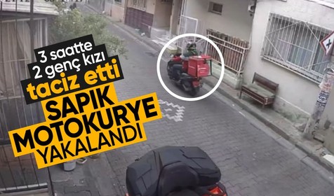 İzmir'de 3 saat arayla 2 kıza tacizde bulunan motokurye yakalandı