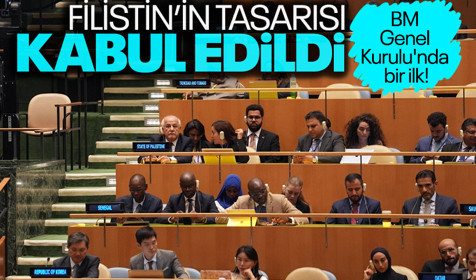 İsrail'in Filistin topraklarında varlığını sonlandırmasını isteyen tasarı BM Genel Kurulu'nda kabul edildi