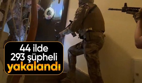 "Narkoçelik-39" operasyonlarında 293 şüpheli yakalandı