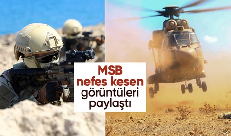 MSB paylaştı: Şehit Yüzbaşı Cengiz Topel Akdeniz Fırtınası Tatbikatı'ndan görüntüler
