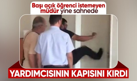 Tartışmaların odağındaki imam hatip müdürü bu kez de müdür yardımcısının kapısını kırdı