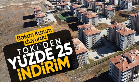 TOKİ'den ödemeleri süren konut ve iş yerleri için yüzde 25 indirim kampanyası