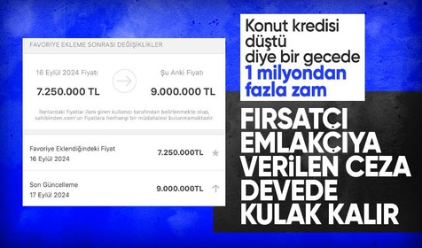 Konut kredisinde faiz indirimini duyan emlakçının fahiş fiyat artışı bakanlığın radarına takıldı